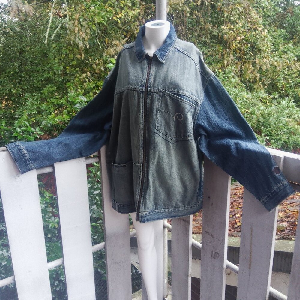 Vintage Y2K Rocawear Denim Jean Jacket Large